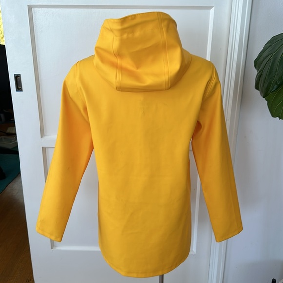 Stutterheim Stockholm unisex raincoat rain coat jacket yellow XXS womens S Rains - Picture 7 of 11
